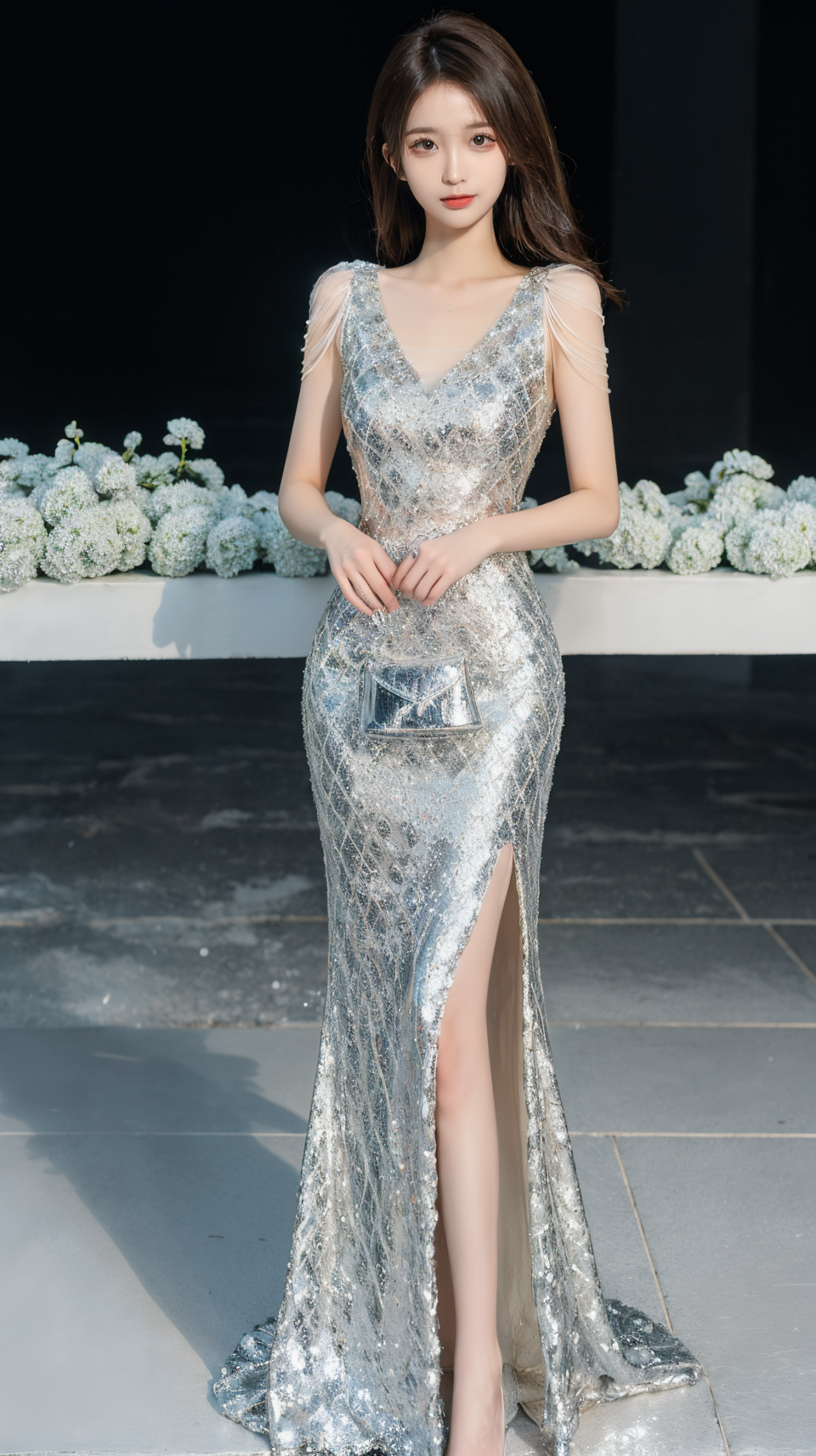 01018-3595457267-best quality,HDR,UHD,8K,Vivid Colors,solo,front mirror,photo_,(medium),cute & girly,(1girl_1.3),(standing_1.3),snowing,(evening_.png